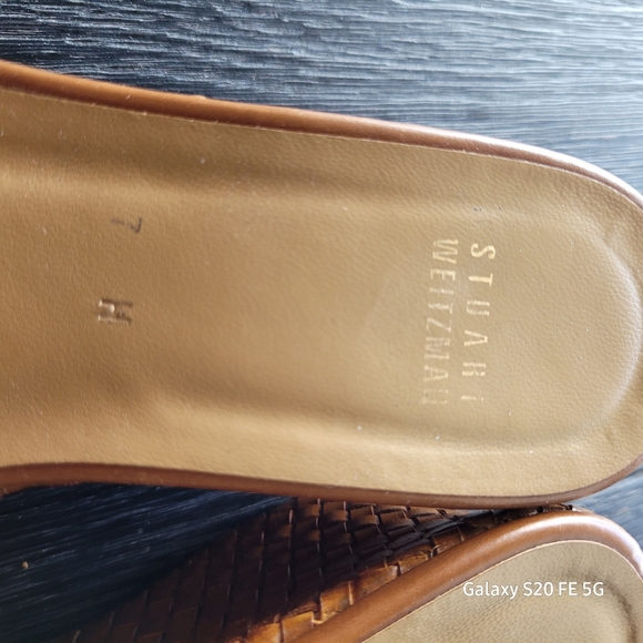 STUART WEITZMAN Designer size 7 leather cognac colored sandals. - Picture 16 of 16